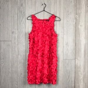 BCBGMAXAZRIA Red Heart Sheath Ruffle Dress 4
